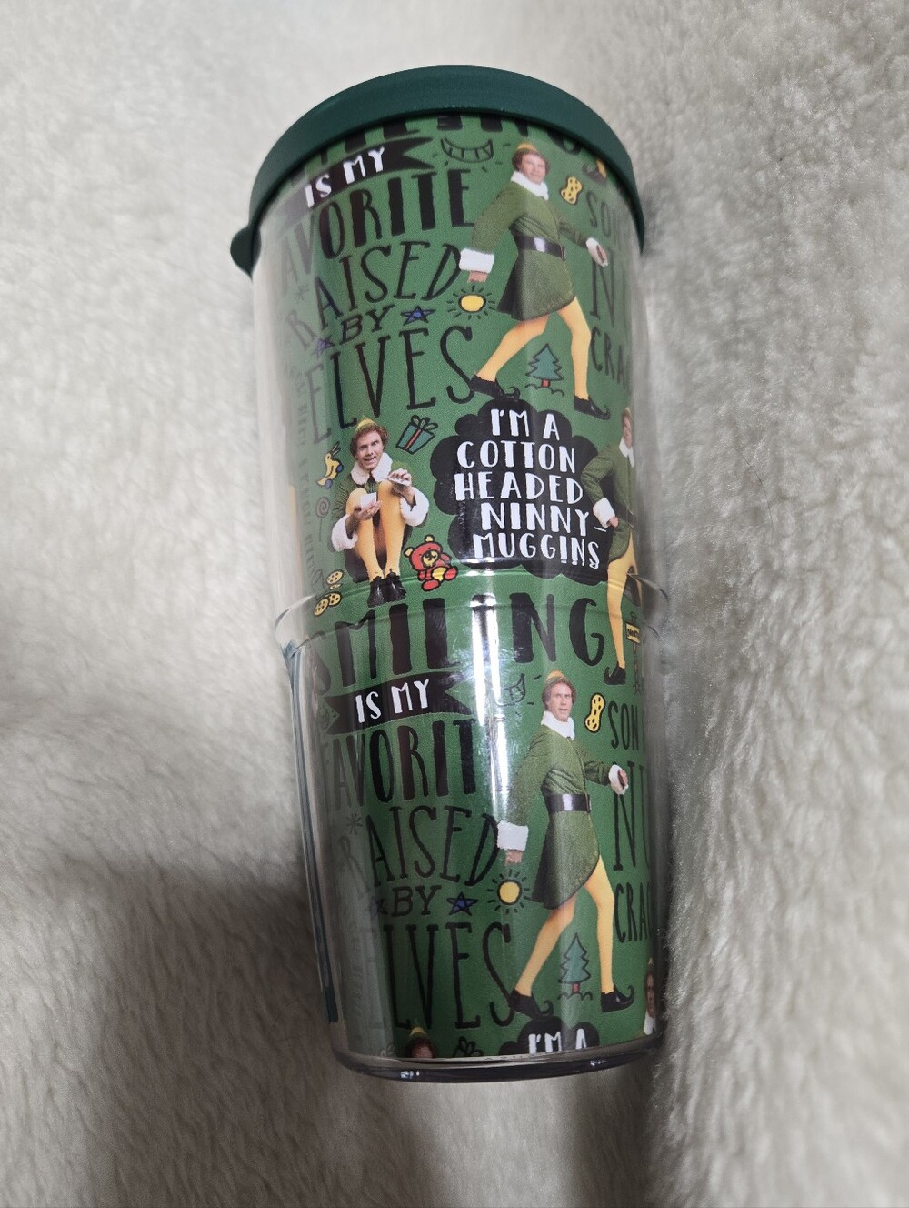 Tervis Elf Ninny Pattern 24 OZ Tumbler NEW